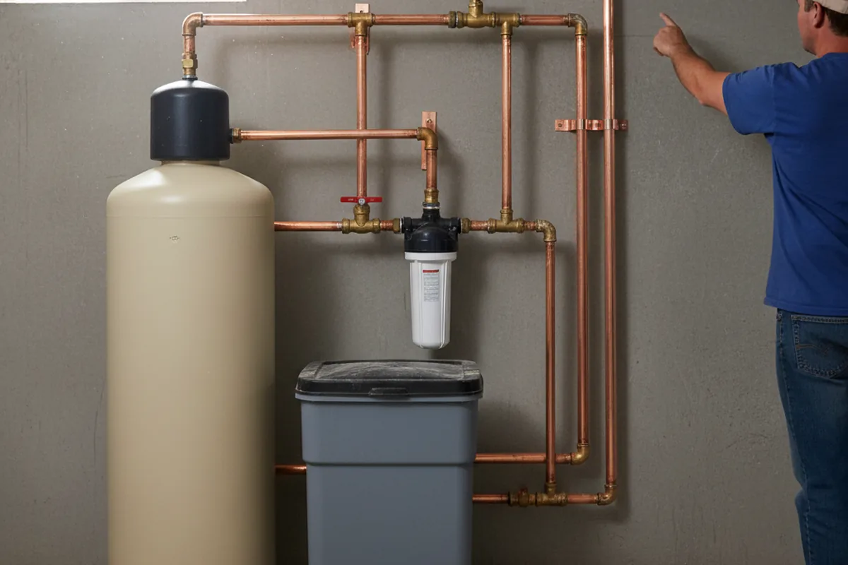 Whole-house water treatment system installed in River Grove